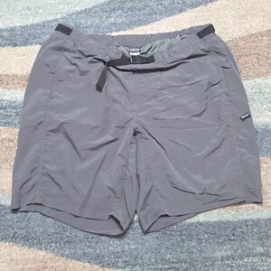 Patagonia Men’s Gray Nylon Hiking Shorts Belted Outdoor Trail XL